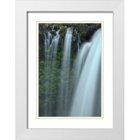 Drapes Of Grace White Modern Wood Framed Art Print with Double Matting by Sherrell, Bill