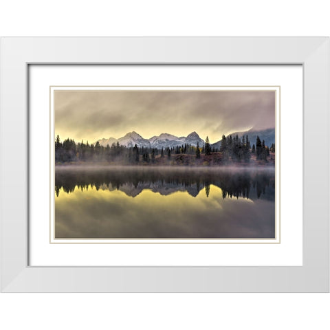 Emergence At Molas Pass White Modern Wood Framed Art Print with Double Matting by Sherrell, Bill