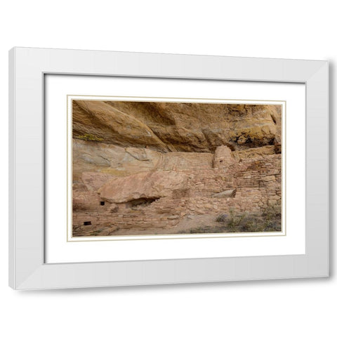 Life As A Cliff Dweller 1 White Modern Wood Framed Art Print with Double Matting by Sherrell, Bill