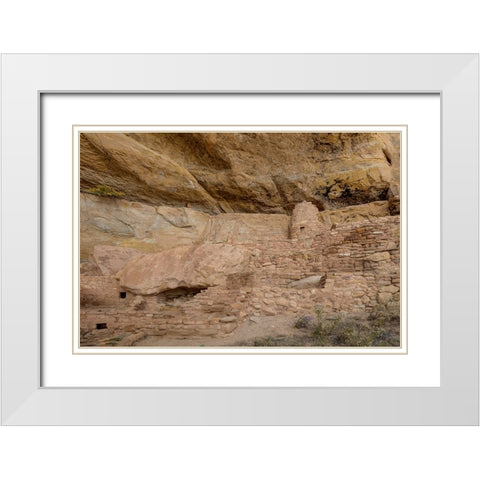 Life As A Cliff Dweller 1 White Modern Wood Framed Art Print with Double Matting by Sherrell, Bill