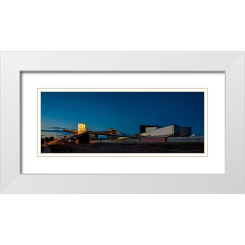 Park Union Bridge and Paralympic Museum-Pano White Modern Wood Framed Art Print with Double Matting by Sherrell, Bill