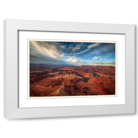 Sunrise Over Dead Horse Canyon 3 White Modern Wood Framed Art Print with Double Matting by Sherrell, Bill