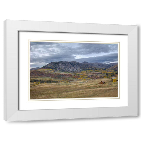 The Valley Of Gold White Modern Wood Framed Art Print with Double Matting by Sherrell, Bill
