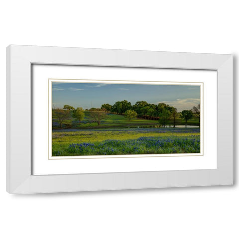 Twilight Serenity White Modern Wood Framed Art Print with Double Matting by Sherrell, Bill