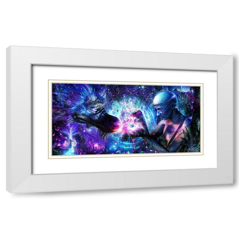 A Spirits Silent Cry White Modern Wood Framed Art Print with Double Matting by Gray, Cameron