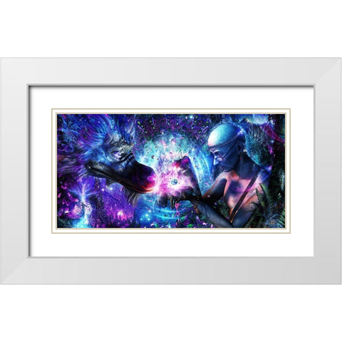 A Spirits Silent Cry White Modern Wood Framed Art Print with Double Matting by Gray, Cameron