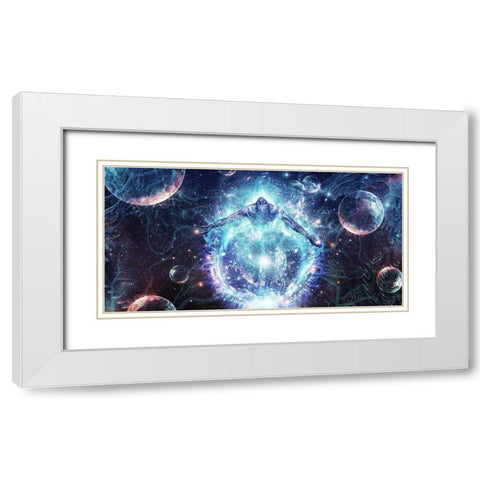 All From Nothing We Became Something White Modern Wood Framed Art Print with Double Matting by Gray, Cameron