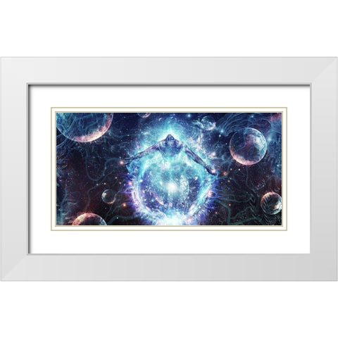 All From Nothing We Became Something White Modern Wood Framed Art Print with Double Matting by Gray, Cameron