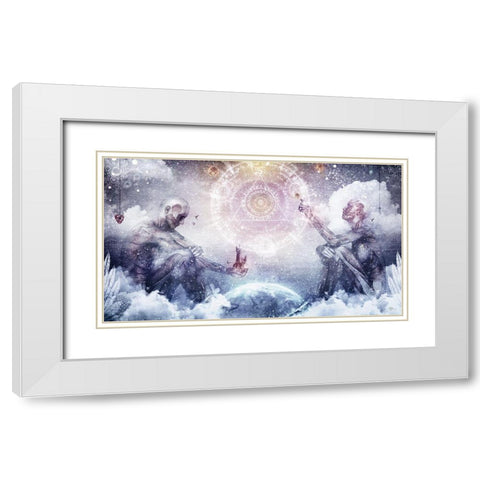 Awake In A Silver Land White Modern Wood Framed Art Print with Double Matting by Gray, Cameron