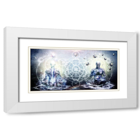 Experience So Lucid-Discovery So Clear White Modern Wood Framed Art Print with Double Matting by Gray, Cameron