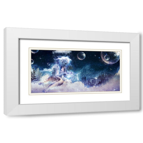 Last Goodbye White Modern Wood Framed Art Print with Double Matting by Gray, Cameron
