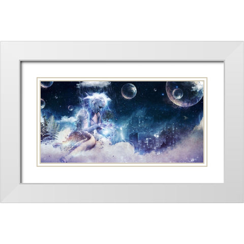 Last Goodbye White Modern Wood Framed Art Print with Double Matting by Gray, Cameron