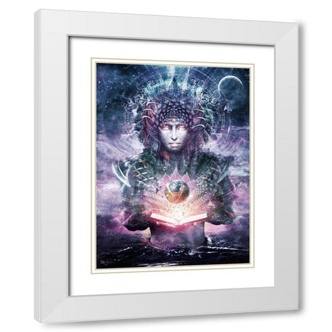 Ocean Atlas White Modern Wood Framed Art Print with Double Matting by Gray, Cameron