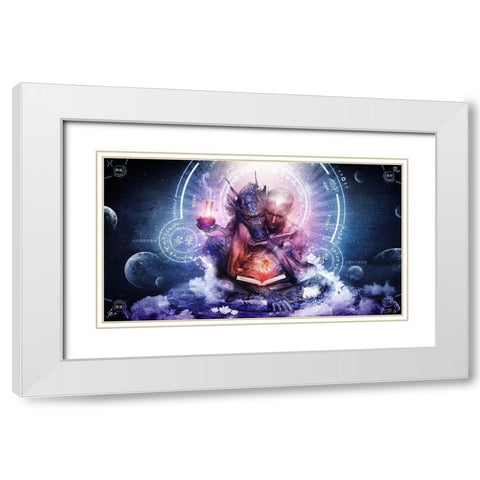 Perhaps The Dreams Are Of Soulmates White Modern Wood Framed Art Print with Double Matting by Gray, Cameron