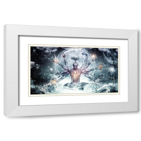 The Neverending Dreamer White Modern Wood Framed Art Print with Double Matting by Gray, Cameron
