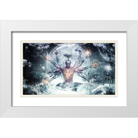 The Neverending Dreamer White Modern Wood Framed Art Print with Double Matting by Gray, Cameron