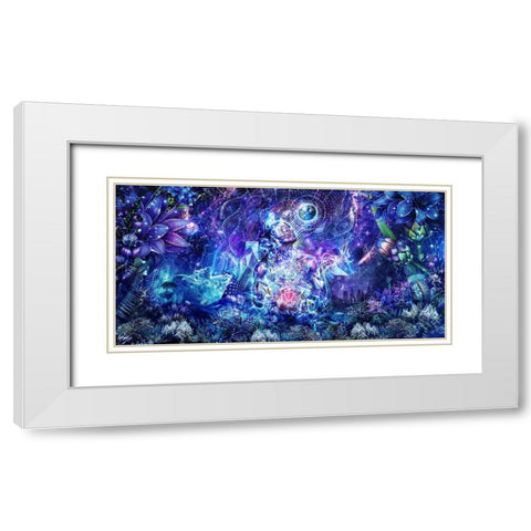 Transcension White Modern Wood Framed Art Print with Double Matting by Gray, Cameron