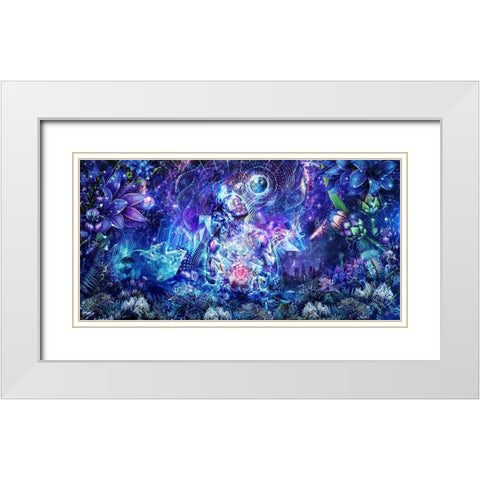 Transcension White Modern Wood Framed Art Print with Double Matting by Gray, Cameron