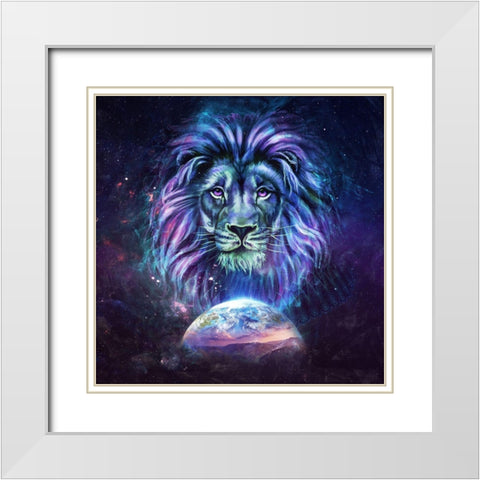 Guardian White Modern Wood Framed Art Print with Double Matting by Gray, Cameron