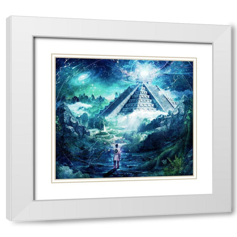 Journey Through A Dream White Modern Wood Framed Art Print with Double Matting by Gray, Cameron
