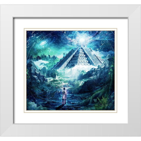 Journey Through A Dream White Modern Wood Framed Art Print with Double Matting by Gray, Cameron