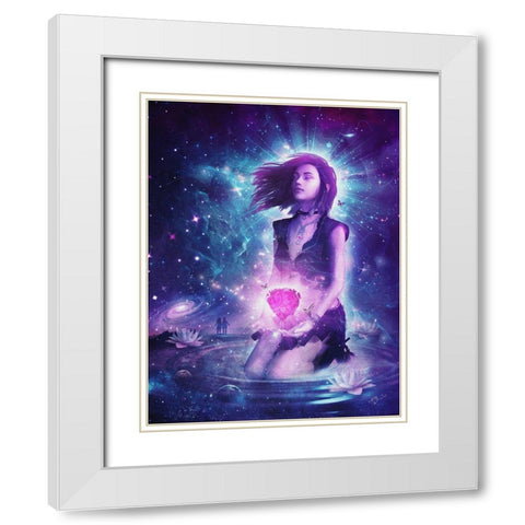Dream Away White Modern Wood Framed Art Print with Double Matting by Gray, Cameron