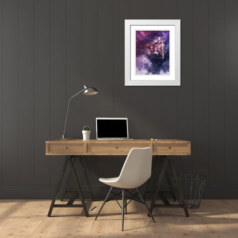 Insight Meditation White Modern Wood Framed Art Print with Double Matting by Gray, Cameron