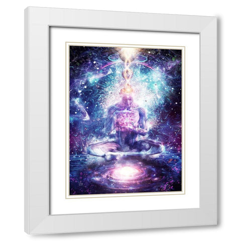 On The Edge Of Harmony White Modern Wood Framed Art Print with Double Matting by Gray, Cameron
