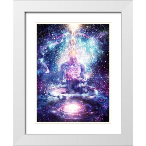 On The Edge Of Harmony White Modern Wood Framed Art Print with Double Matting by Gray, Cameron