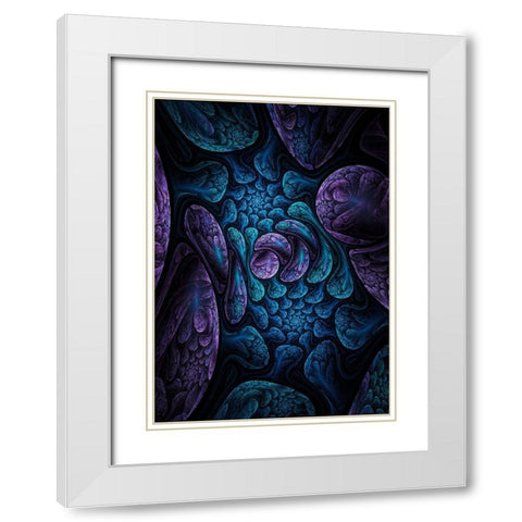 Elemental Dreams White Modern Wood Framed Art Print with Double Matting by Gray, Cameron
