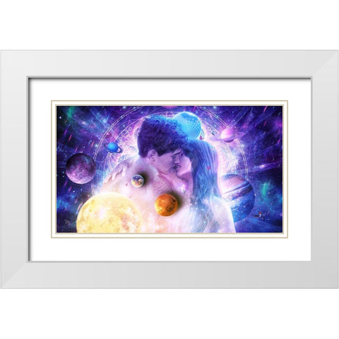Endless Moment White Modern Wood Framed Art Print with Double Matting by Gray, Cameron