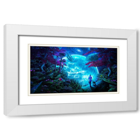 Lost Sky White Modern Wood Framed Art Print with Double Matting by Gray, Cameron