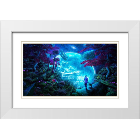 Lost Sky White Modern Wood Framed Art Print with Double Matting by Gray, Cameron