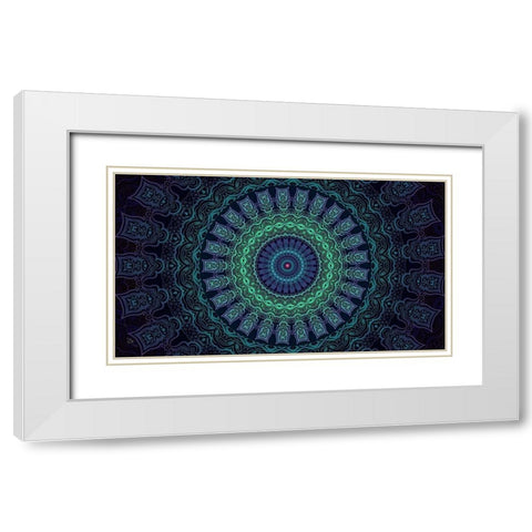 Set And Setting 5 White Modern Wood Framed Art Print with Double Matting by Gray, Cameron