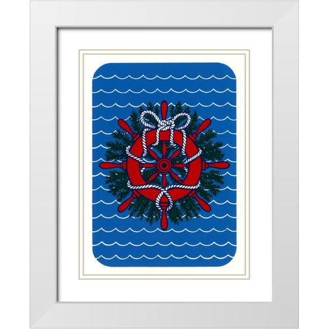 C-384 White Modern Wood Framed Art Print with Double Matting by Crockett Collection