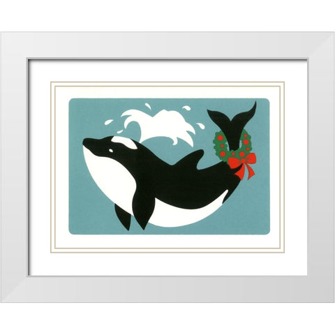 C-608 White Modern Wood Framed Art Print with Double Matting by Crockett Collection