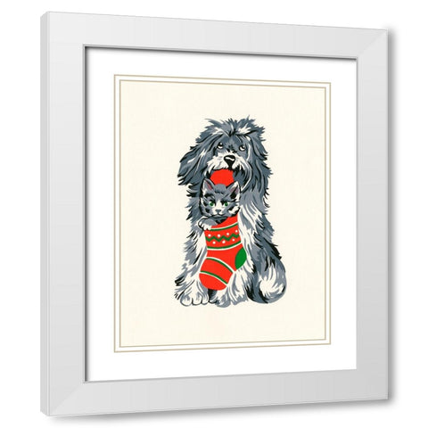 C-911 White Modern Wood Framed Art Print with Double Matting by Crockett Collection