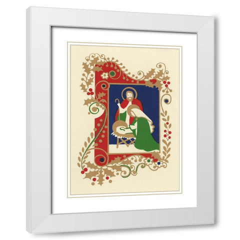 C-0090 White Modern Wood Framed Art Print with Double Matting by Crockett Collection