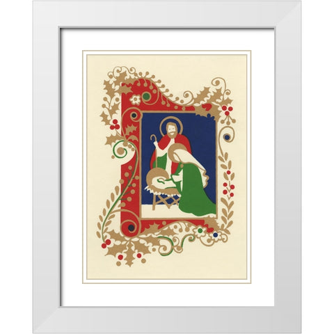 C-0090 White Modern Wood Framed Art Print with Double Matting by Crockett Collection