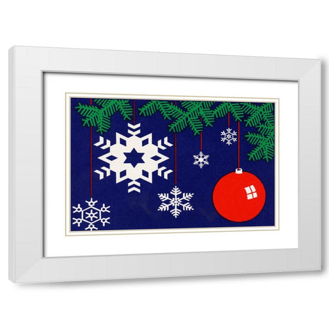 C-2120 White Modern Wood Framed Art Print with Double Matting by Crockett Collection