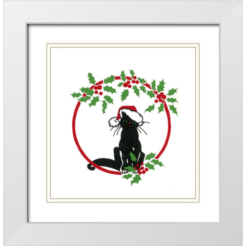 C-3110 White Modern Wood Framed Art Print with Double Matting by Crockett Collection