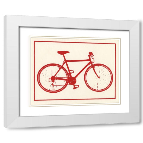 Ca131 White Modern Wood Framed Art Print with Double Matting by Crockett Collection