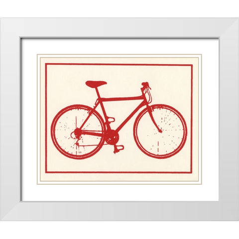 Ca131 White Modern Wood Framed Art Print with Double Matting by Crockett Collection