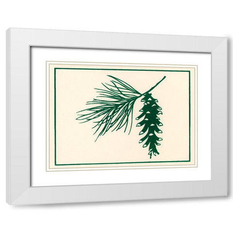 Ca132 White Modern Wood Framed Art Print with Double Matting by Crockett Collection