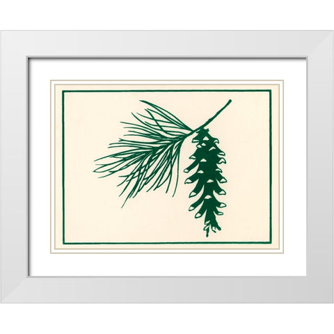 Ca132 White Modern Wood Framed Art Print with Double Matting by Crockett Collection