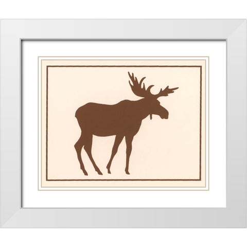 Ca133 White Modern Wood Framed Art Print with Double Matting by Crockett Collection