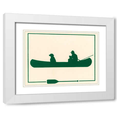 Ca139 White Modern Wood Framed Art Print with Double Matting by Crockett Collection