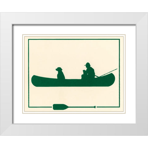 Ca139 White Modern Wood Framed Art Print with Double Matting by Crockett Collection