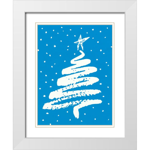 Ca161 White Modern Wood Framed Art Print with Double Matting by Crockett Collection