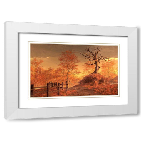 The Dead Tree White Modern Wood Framed Art Print with Double Matting by Eskridge, Daniel
